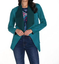 Frank Lyman - Faux Suede Knit Jacket