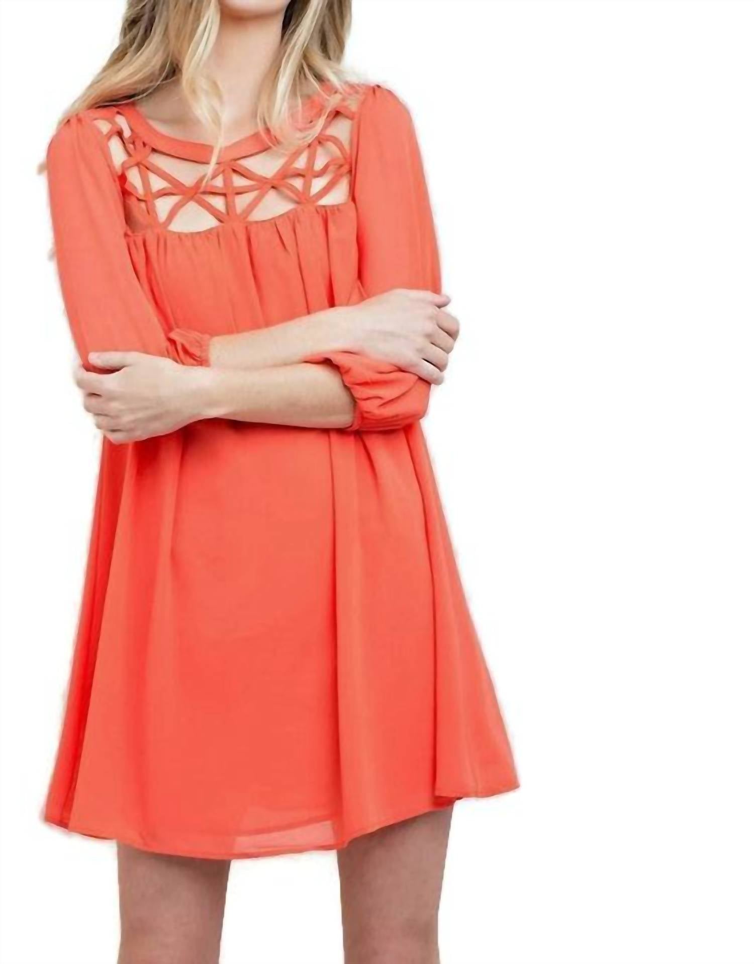 Kori - Lattice Baby Doll Dress
