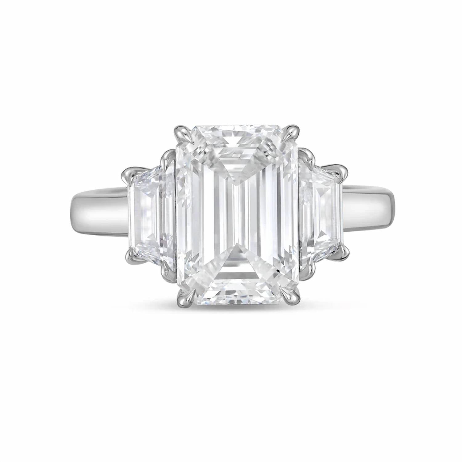Diana M Jewels - Women's Emerald Lab-Grown Diamond Ring (4.00 Ct) - Signature Plus