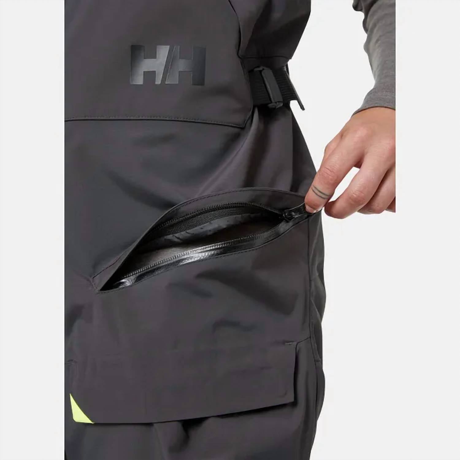 Helly Hansen Women's SKAGEN Offshore Bib / Solopette in ebony - women's pants - view 4