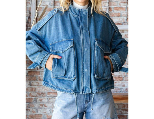 Veveret - Ansyn Denim Utility Pocket Jacket