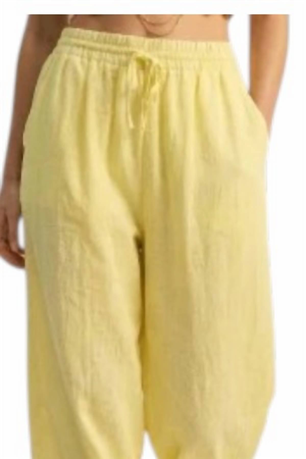 Q2 - Wide Leg Sheer Drawstring Pants