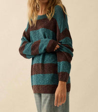 Promesa - Striped Ribbed-knit Sweater