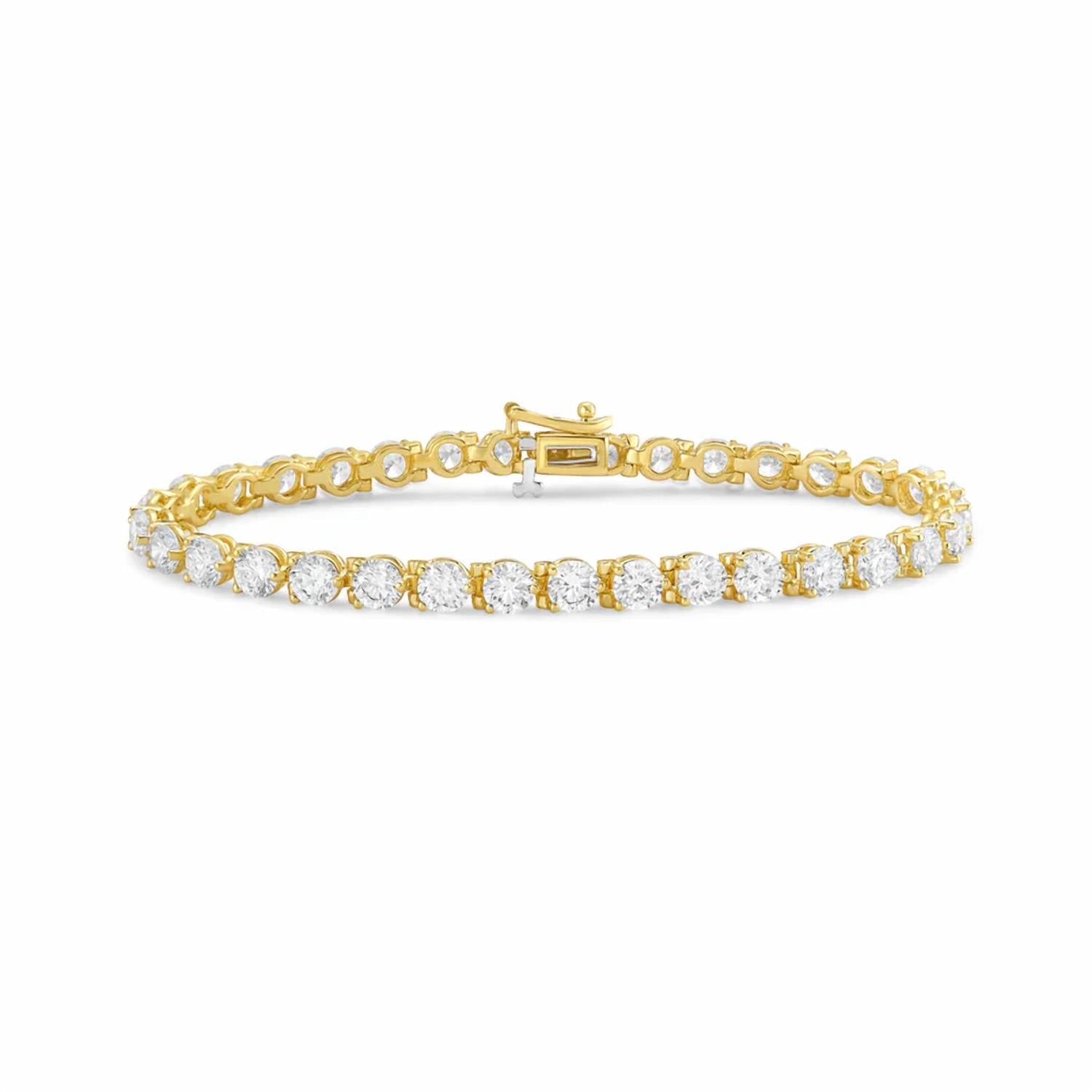 Diana M Jewels - Women's Round Lab-Grown Diamond Tennis Bracelet (5.00 Ct) - Statement
