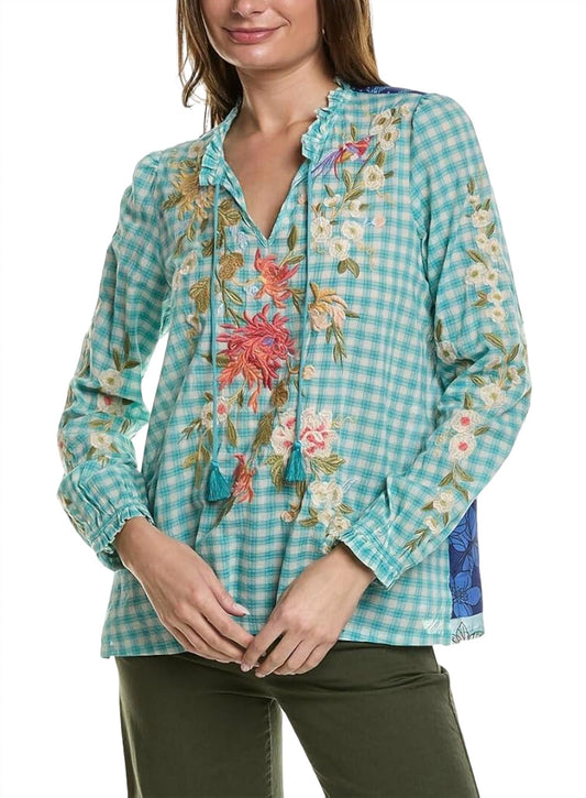 Johnny Was - Nalina Ruffle Scarf Back Blouse