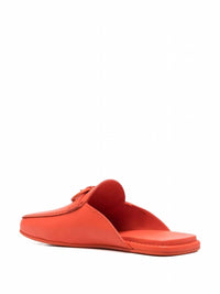 Salvatore Ferragamo Men's Logo Buckle Backless Slipper Mule in red - men's loafer - alternate view