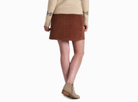 KUHL Lydia™ Cord Skirt in mocha - women's skirt - detail view