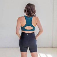 Senita Athletics Maternity Rio Shorts in black - women's shorts - detail view