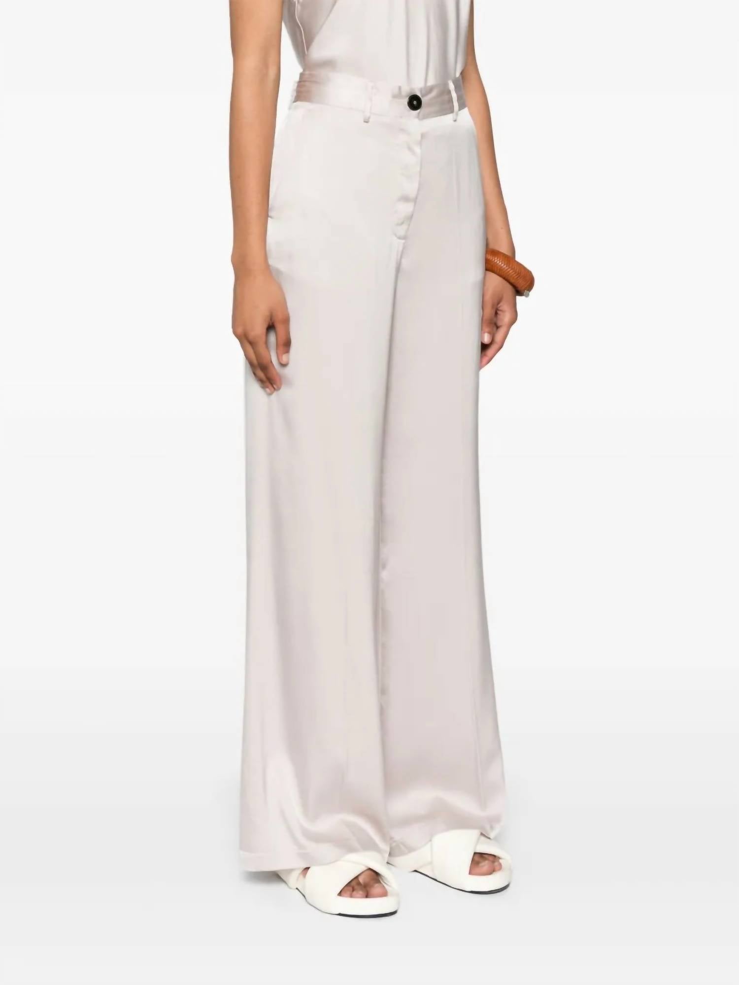 Forte Forte - Stretch Heavy Satin Silk Sartorial Pants