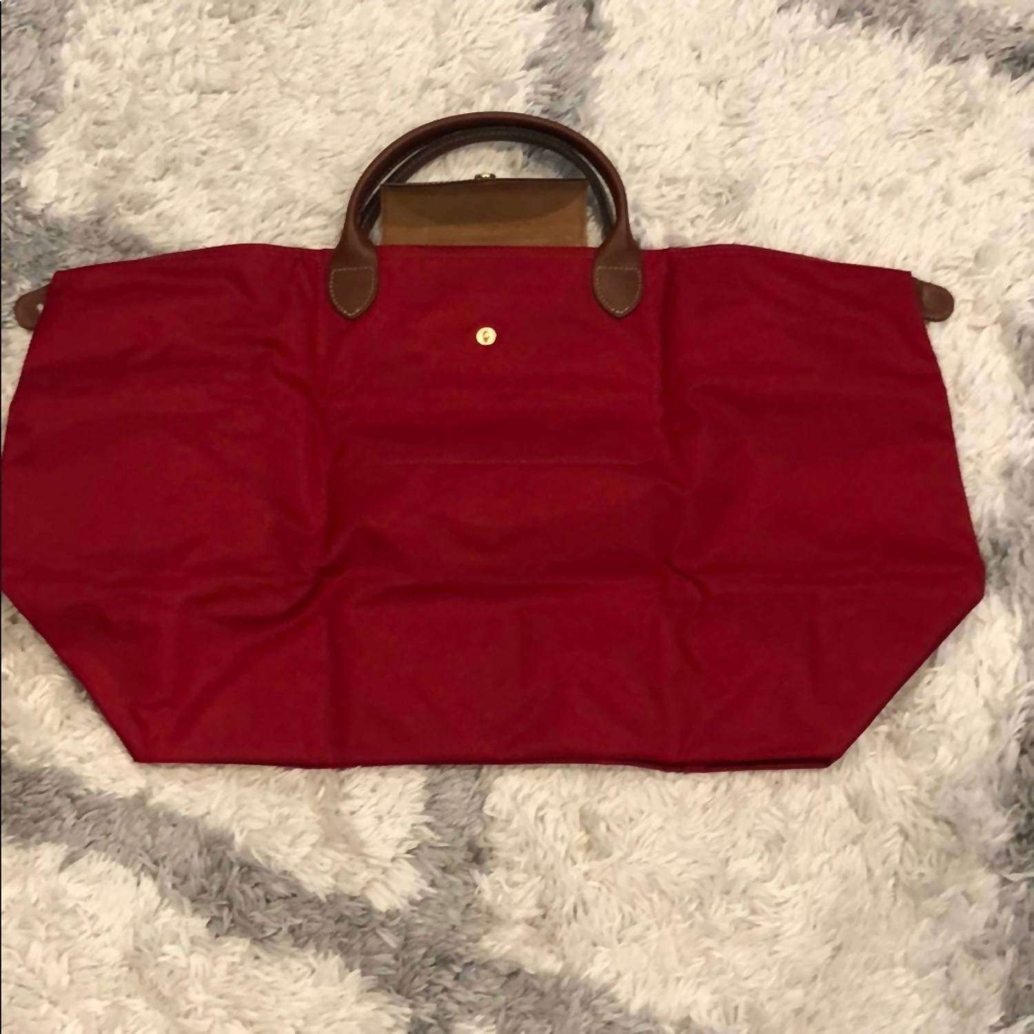 Longchamp - Button Flap Medium Travel Bag
