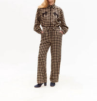 Carolina K - Lou Plaid Wide Leg Pants