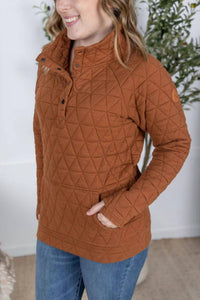 Michelle Mae - Geometric Button Snap Pullover Jacket