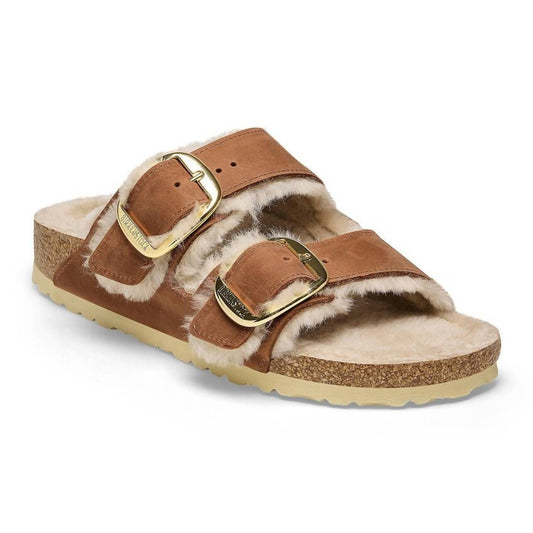 Birkenstock - Women's Arizona Big Buckle Shearling Sandals - NARROW