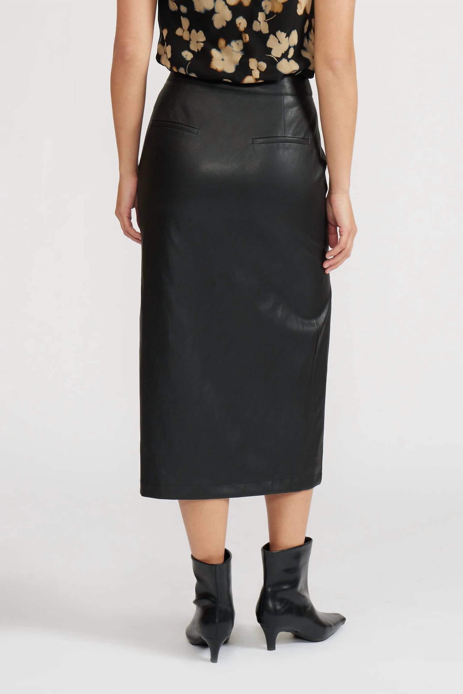Lucy Paris - Cade Faux Leather Skirt