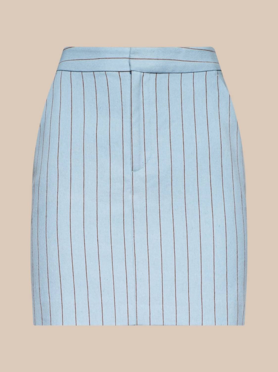 L'Agence - Vera Pinstriped Mini Skirt