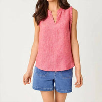 Lilly Pulitzer - KAVALLA SLEEVELESS RUFFLE TOP