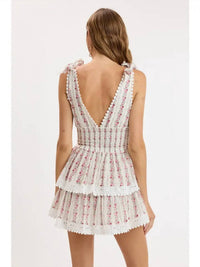 Stm - Floral Layered Mini Dress