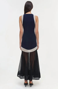 SIMKHAI Zakaria Dress in midnight multi - women's dress - alternate view