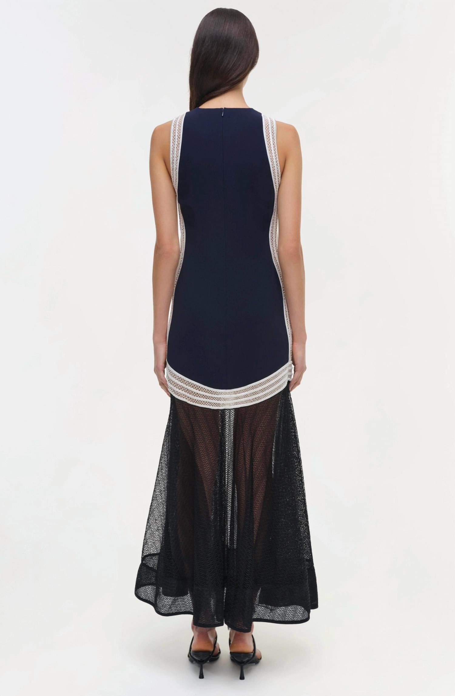 SIMKHAI Zakaria Dress in midnight multi - women's dress - alternate view