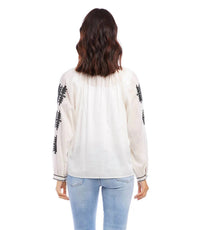 Karen Kane - Charlee Embroidered Peasant Top