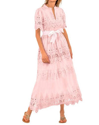 GRETCHEN SCOTT Magnifico Midi Dress Plus in pink - women's dress