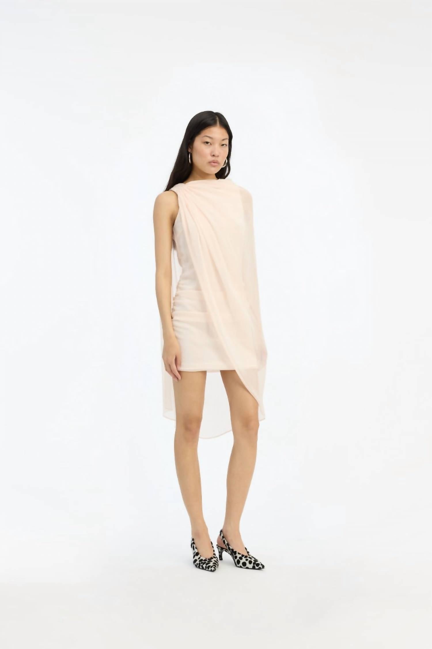 Rotate - CHIFFON MINI CAPE DRESS