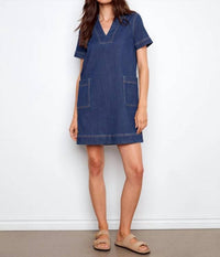 Charlie B - Short Sleeve Denim Dress