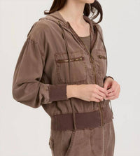 Xcvi - Karney Distressed Bomber Jacket