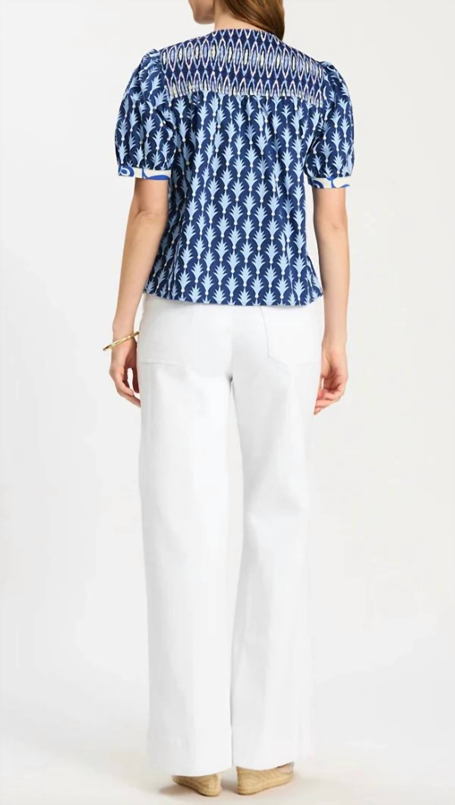 Tyler Boe - Kenzie Mixed Print Top