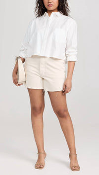 Veronica Beard - Ellis Mid Rise Denim Shorts