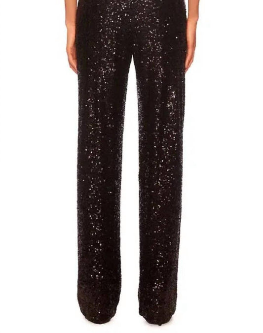 Susana Monaco - Sequin High Waist Wide Leg Pant - Plus