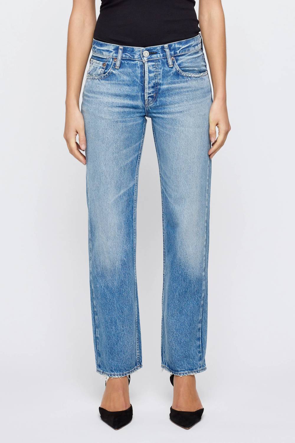 Moussy - Cheval Straight Low Rise Jean