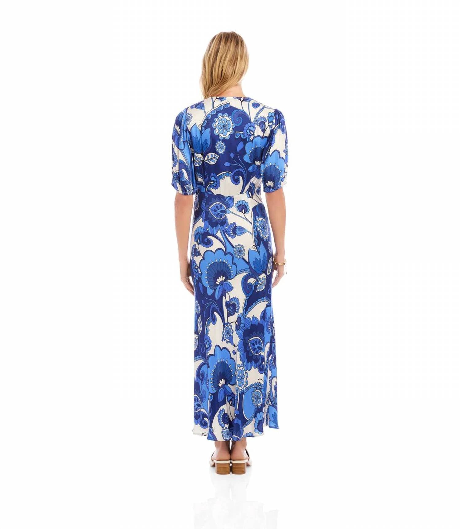 Karen Kane - Puff Sleeve Bias Dress