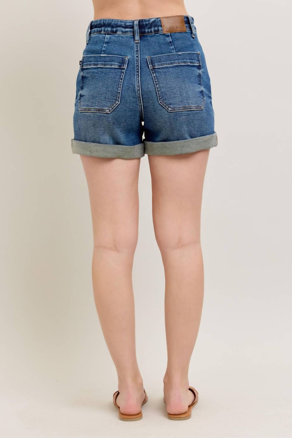 Judy Blue - High Waist Cuff Jogger Short