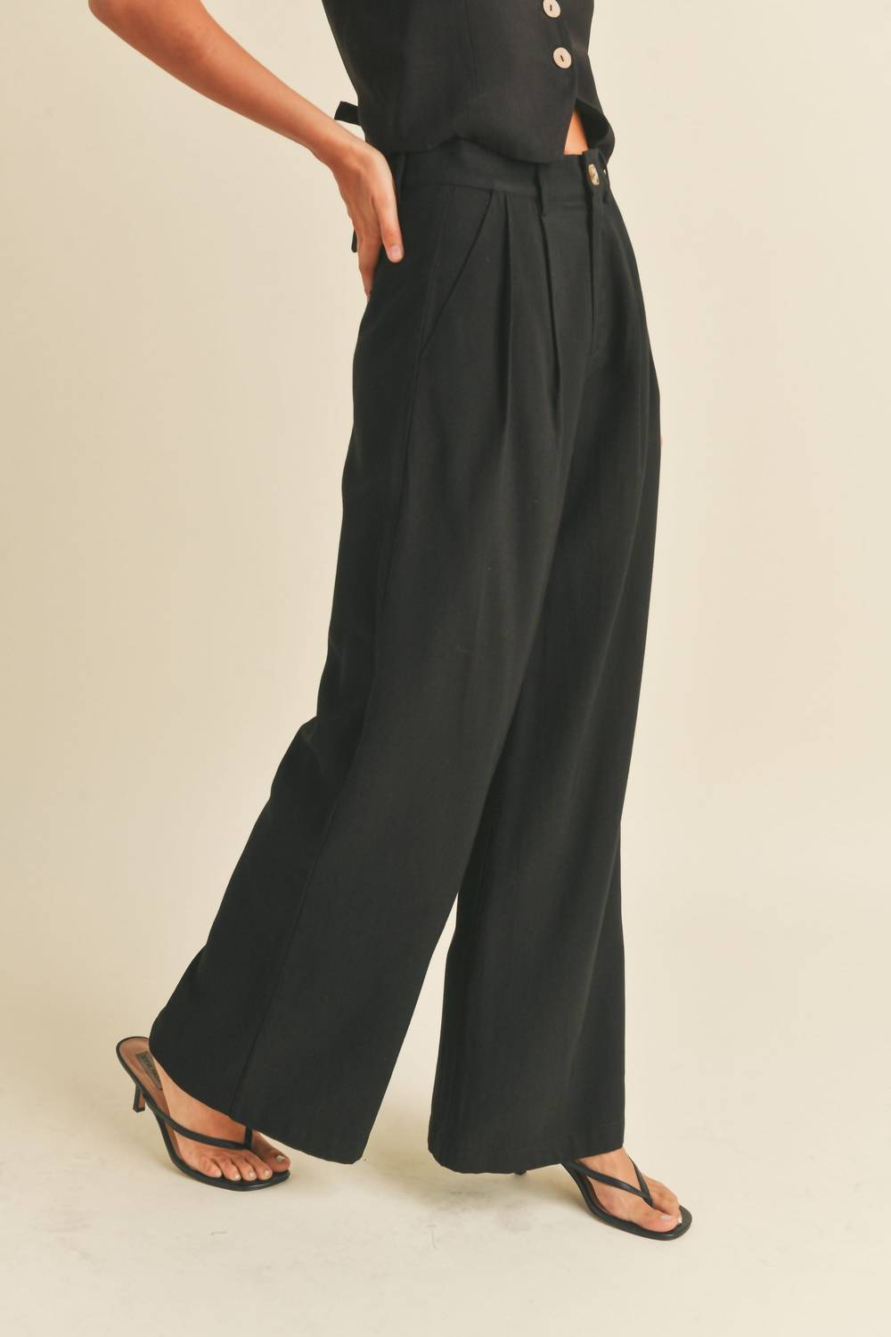 Miou Muse - Boss Girl High Waisted Trousers