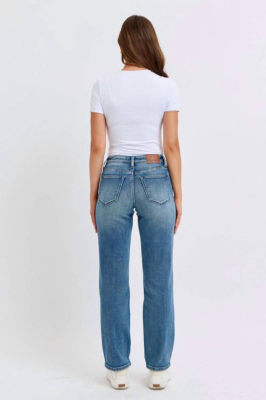 Judy Blue - Mid Rise Destroyed Dad Jeans