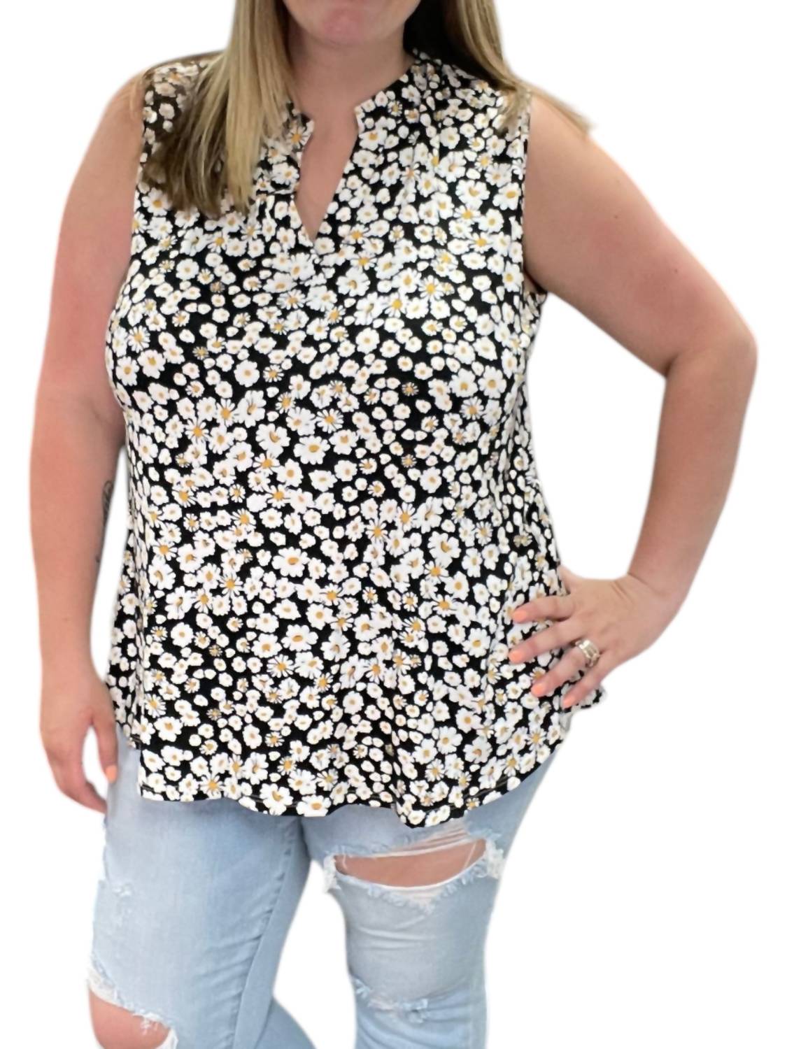 Honeyme - Daisy Sleeveless Gabby Top