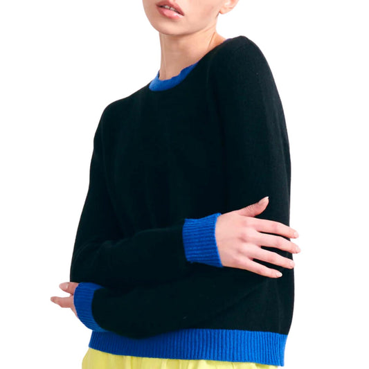 Jumper1234 - Contrast Cashmere Crew