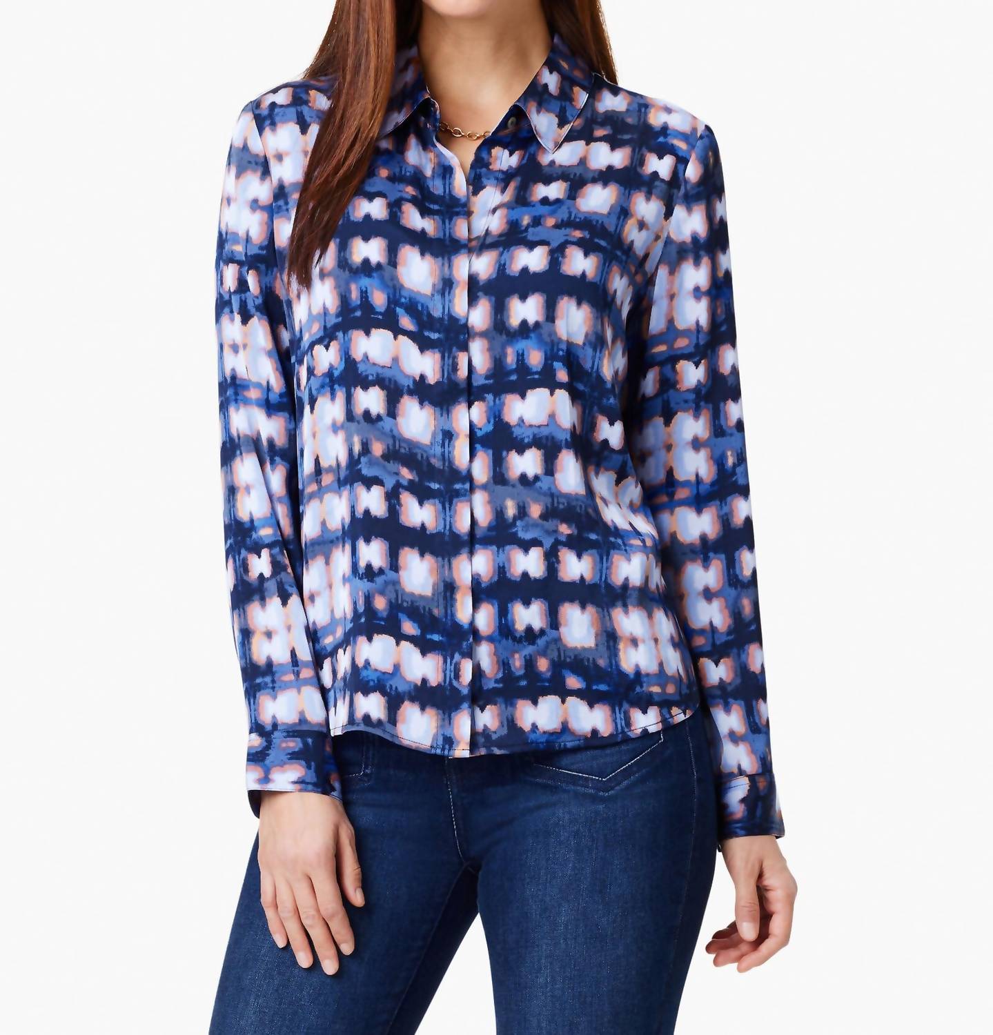 Nic + Zoe - SHIBORI GLOW SHIRT