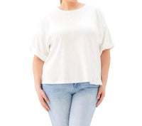 Karen Kane - Ribbed Cuffed Sleeve Top