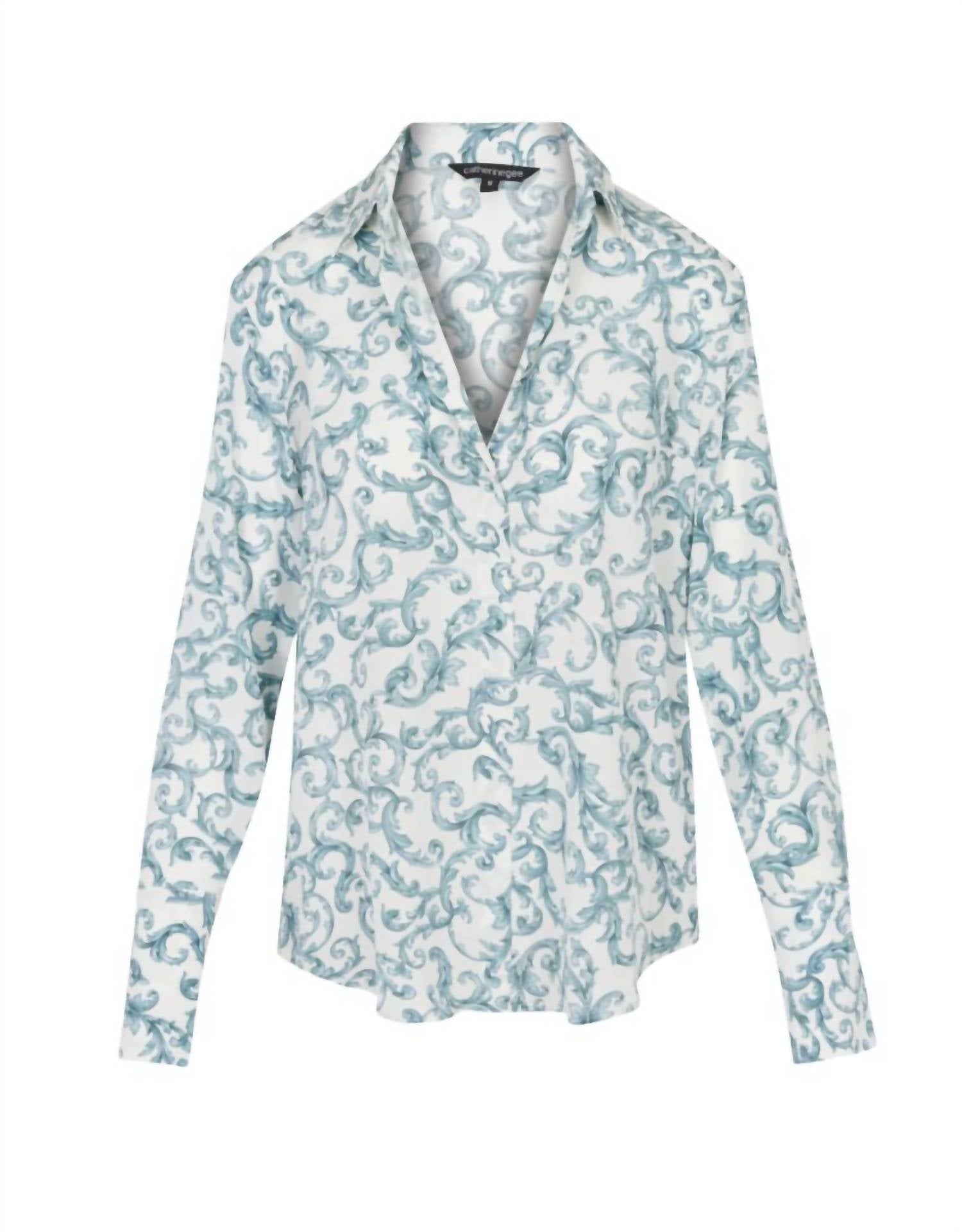 Catherine Gee - Daria French Cuff Silk Blouse