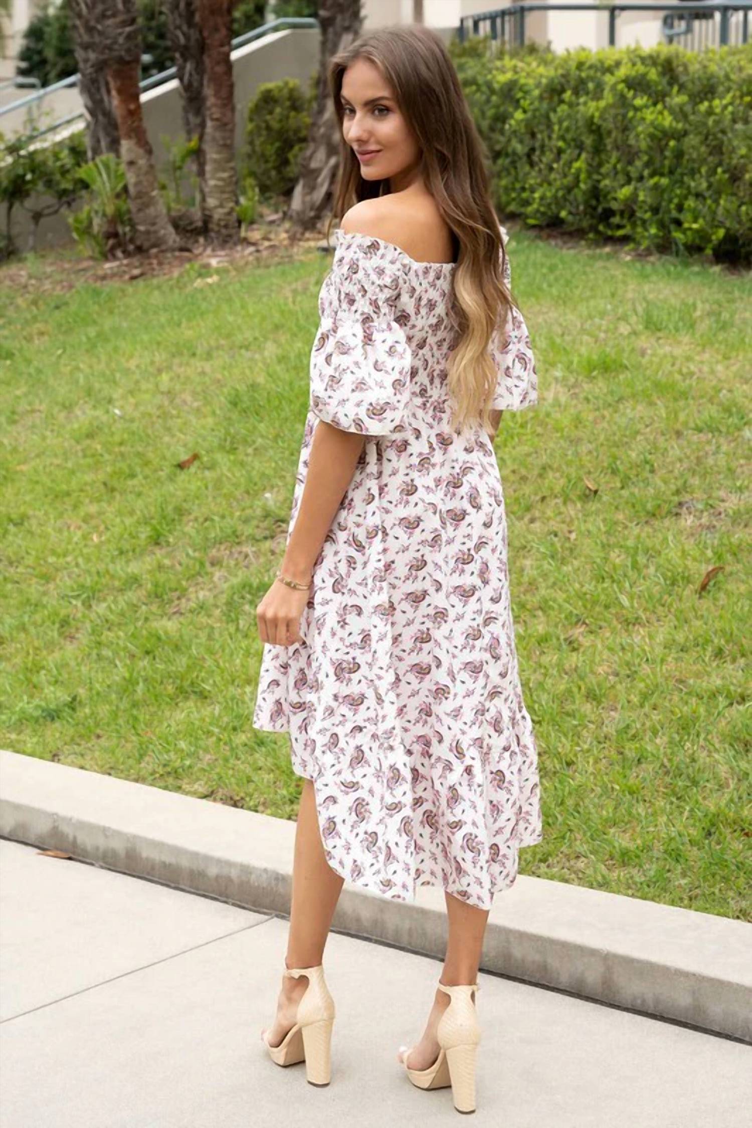 Venti6 - Smocked High-low Dress