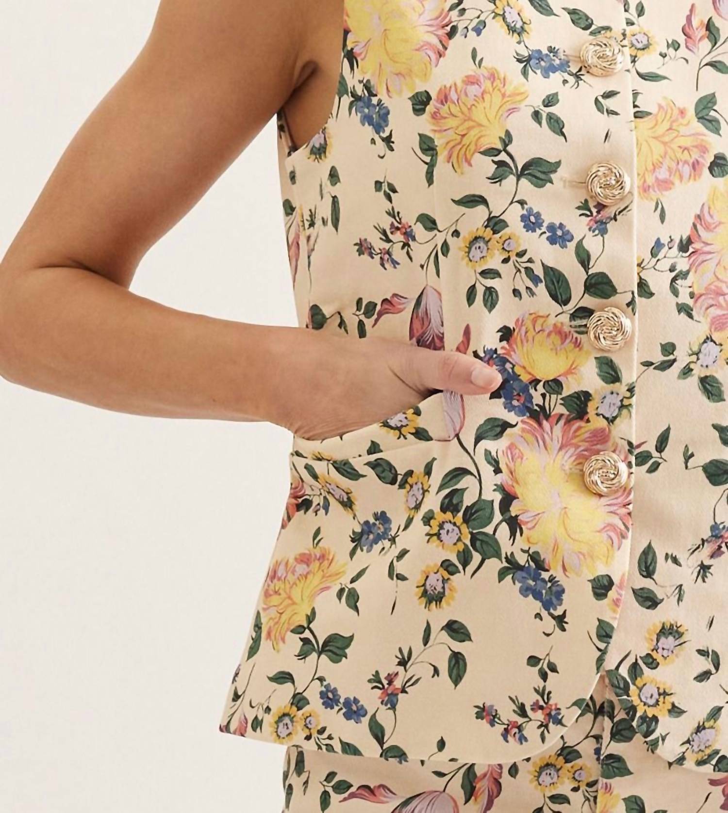 Entro - Emma Floral Print Top