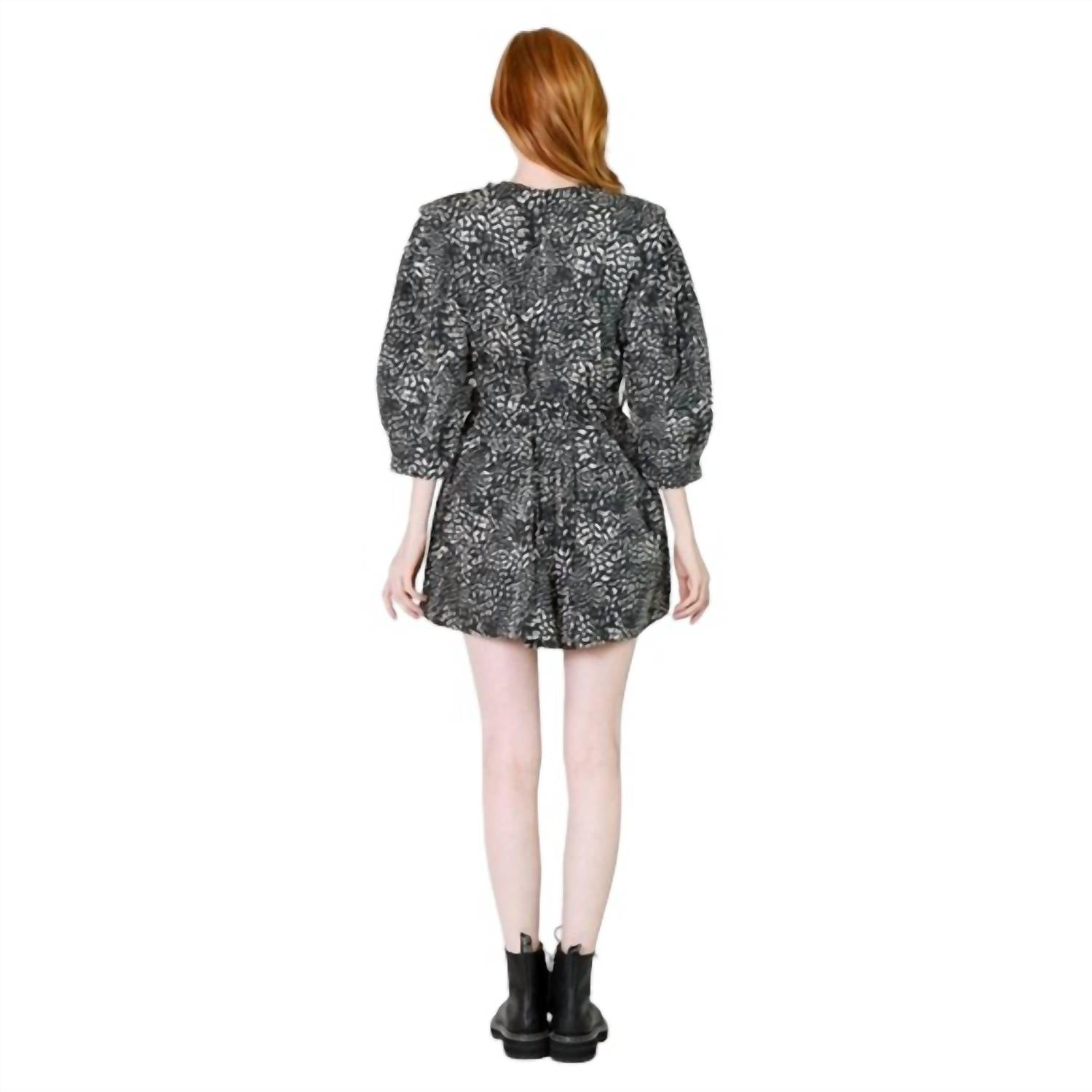 Sea - Women's Calla Cheetah Long Sleeve Belted Tunic Dress