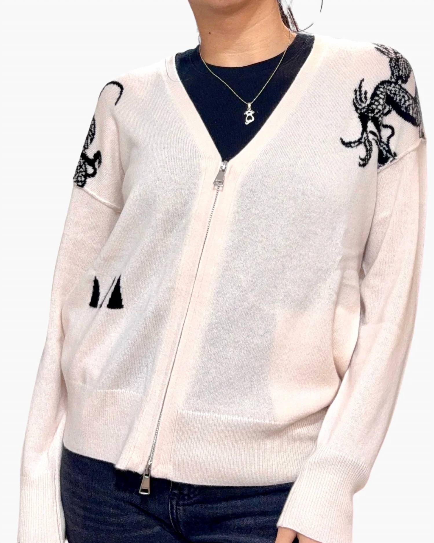 Lana Bilzerian - Dragon Zip Blouson Cardigan