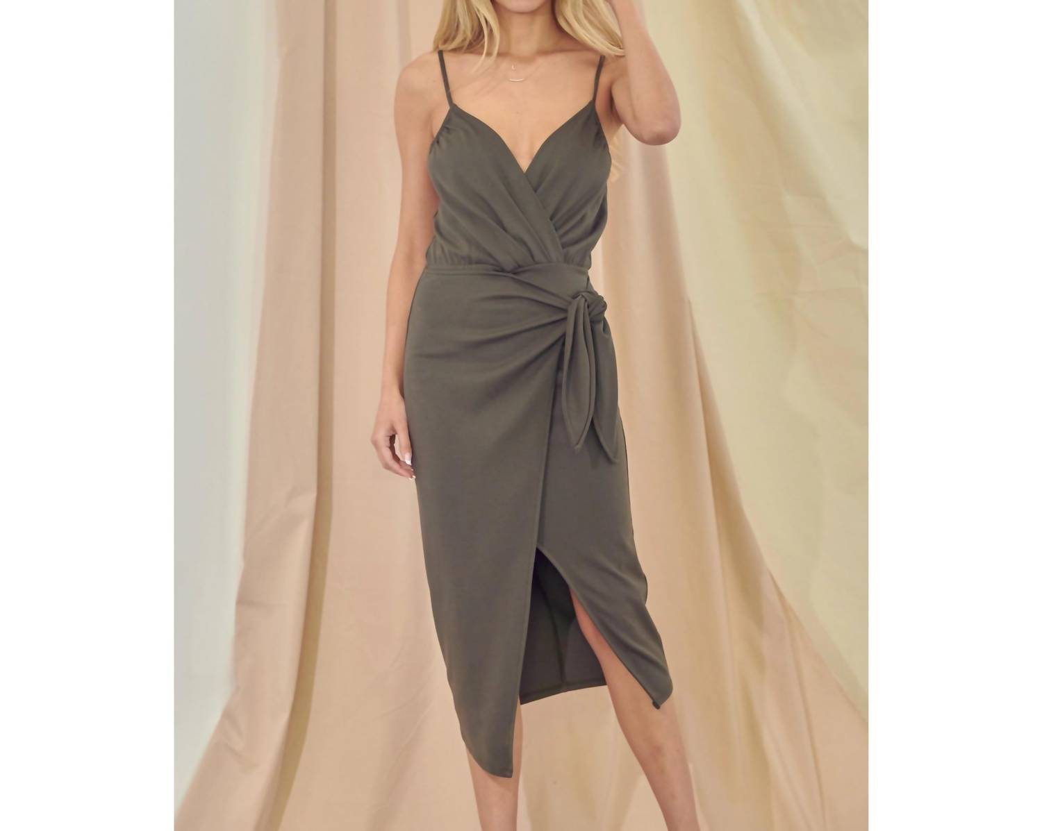 Fore Collection - Ava Wrap Midi Dress