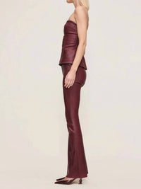 DL1961 - Women's Bridget High Rise Boot Cut Jeans in saffron coated - women's jeans - detail view