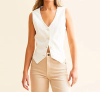Risen - Denim Button Down Vest