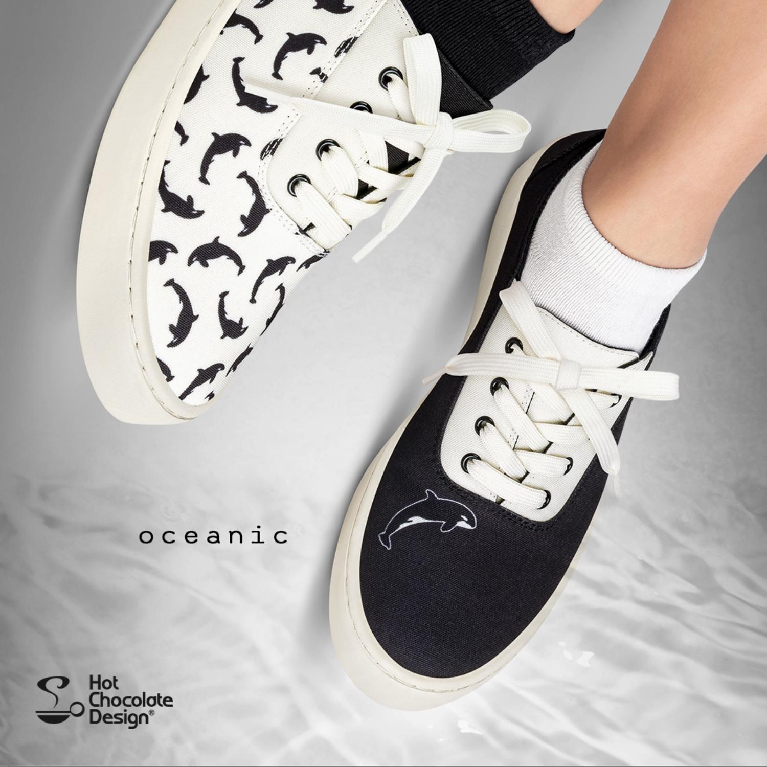 Hot Chocolate Design Women's Oceanic Casual Sneaker in black - women's sneaker - view 6