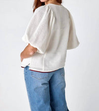 Crosby By Mollie Burch - Waffle 3/4 sleeve top